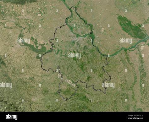 Grad Beograd, city of Serbia. Low resolution satellite map Stock Photo - Alamy