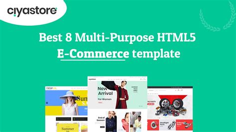 Best 8 Multi-Purpose HTML5 eCommerce templates 2022