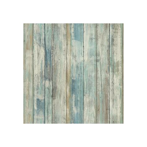 Roommates Faux Distressed Wood Peel & Stick Wallpaper Wall Decal, Blue Look Wallpaper, Wallpaper ...