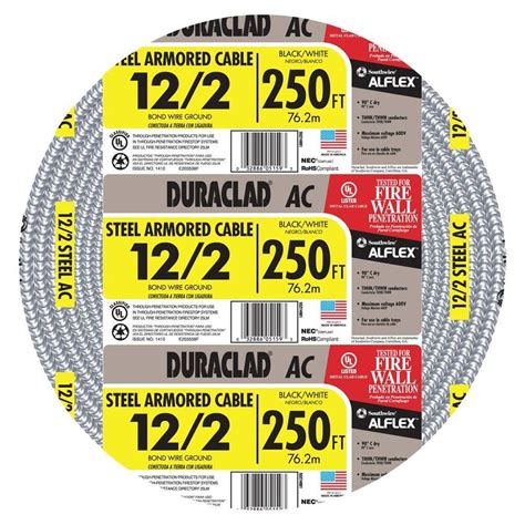 Shop 250-ft 12/2 Solid Steel BX Cable at Lowes.com