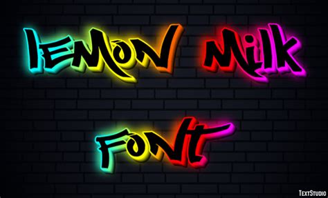 Lemon Milk Font Text Effect and Logo Design Font