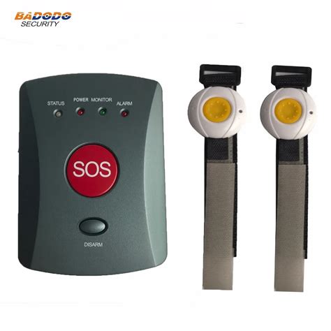 Watchband / Neck handing EG GSM Emergency call alarm system for Elderly patient and kid,2 SOS ...