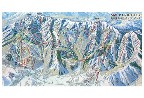 Canyons Ski Resort Trail Map | Utah Ski Maps