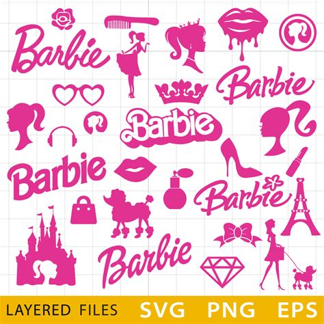 Barbie Bundle SVG, Barbie Vector, Barbie Logo, Barbie Birthday, Barbie Print SVG, Barbie Print ...
