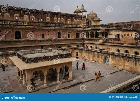 Inside Amer Fort, Amer, Jaipur, Rajasthan, India Editorial Stock Photo ...