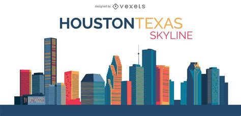 Houston Skyline Drawing | Free download on ClipArtMag