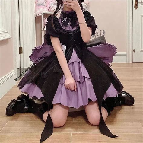 Purple Spade Halloween Gothic Cosplay Dress | Kawaii Babe