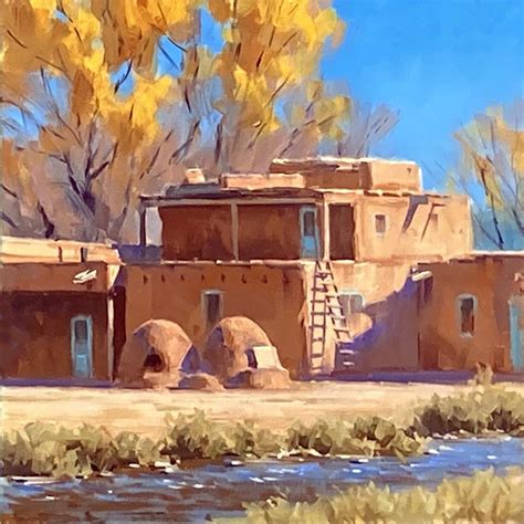 Pueblo Autumn | Mexico painting, Arts stream, Pueblo