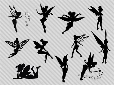 Tinkerbell Svg Cut Files Tinkerbell Silhouette Svg - Etsy Singapore
