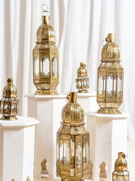 Gold Moroccan Lantern, Moroccan Style Lantern, Hanging Lantern Indoor ...