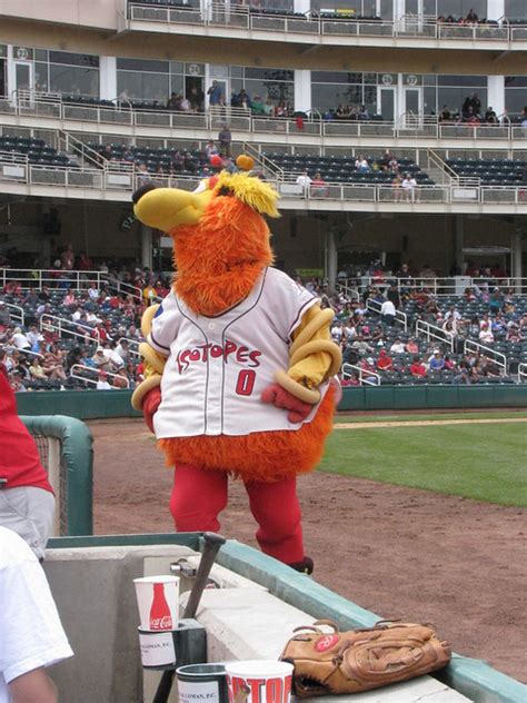 The Albuquerque Isotopes' mascot, Orbit | Flickr - Photo Sharing!