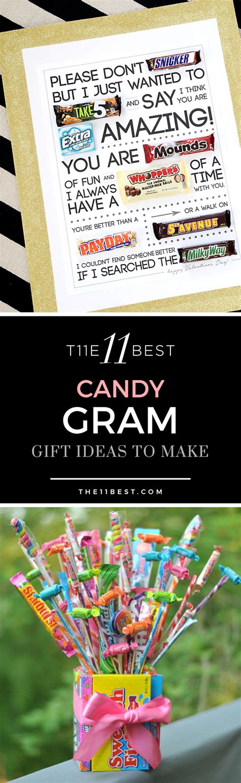 The BEST candy gram ideas ever! Notes written with candy. candy cards ...