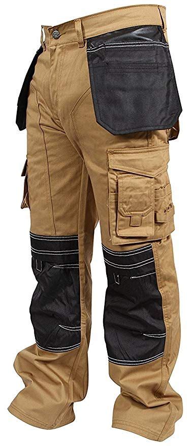 Newfacelook Mens Cargo Trousers Working Pants Cordura Knee Pockets | Mens cargo trousers, Cargo ...