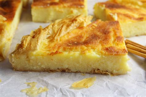 GREEK MILK PIE - GALATOPITA - 30 days of Greek food