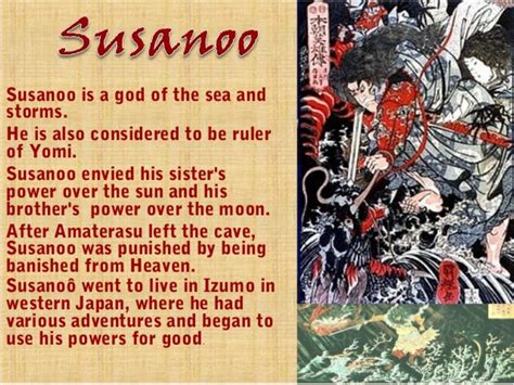 Japanese Mythology 日本神話 : Main gods/goddesses - Susanoo | Japanese mythology, Japanese folklore ...