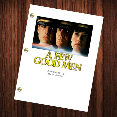 A Few Good Men Movie Script Reprint Full Screenplay Full | Etsy