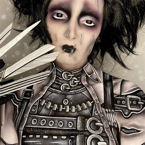 Edward Scissorhands Makeup & Costume