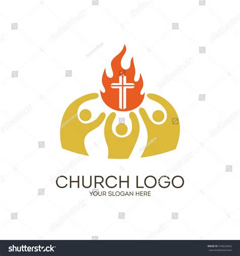 Church Logo Christian Symbols Unity Jesus Stock Vector 476623063 - Shutterstock