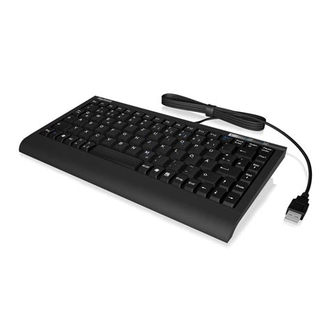 Keysonic ACK-595C+ Wired Mini Keyboard, PS2/USB, Soft Skin Coating, Retail