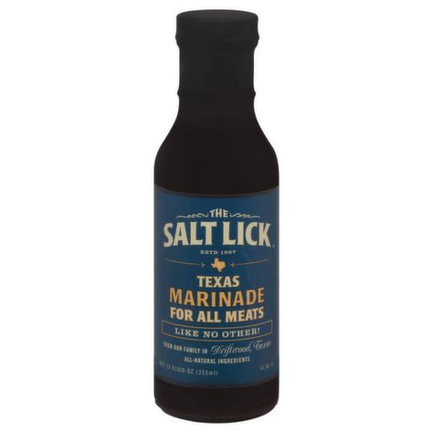 The Salt Lick Marinade, Texas