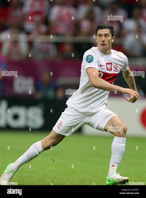 ROBERT LEWANDOWSKI POLAND NATIONAL STADIUM WARSAW POLAND 12 June 2012 ...