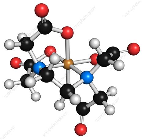 EDTA complexing agent molecule - Stock Image - F010/6842 - Science ...