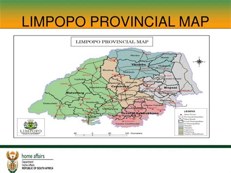 Limpopo Provincial Wall Map Detailed Wall Map Of Limpopo | Images and ...