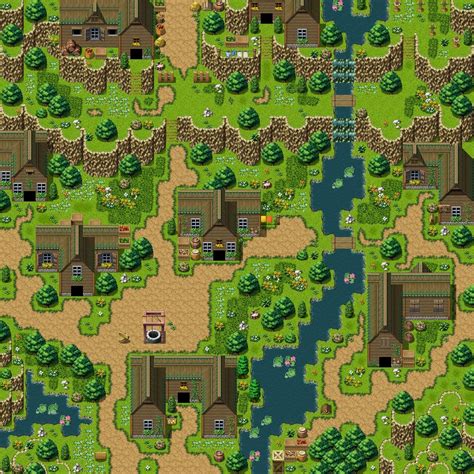 Pin by Troy Hepfner on RPG Maker Maps | Pixel art, Pixel art games, Pokemon towns