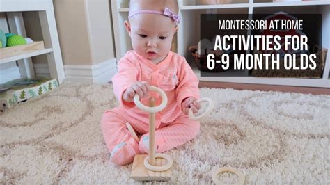 MONTESSORI AT HOME: Activities for Babies 6-9 Months - YouTube