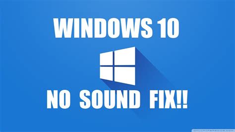 Windows 10 No sound FIX! | 2 ways - YouTube