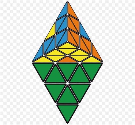 Triangle Pattern Rubik's Cube Pyraminx, PNG, 440x762px, Watercolor, Cartoon, Flower, Frame ...