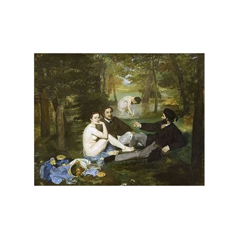 Tableau -Le Déjeuner sur l'Herbe, 1863- | Reproductions de Tableaux de Personnages pour la ...