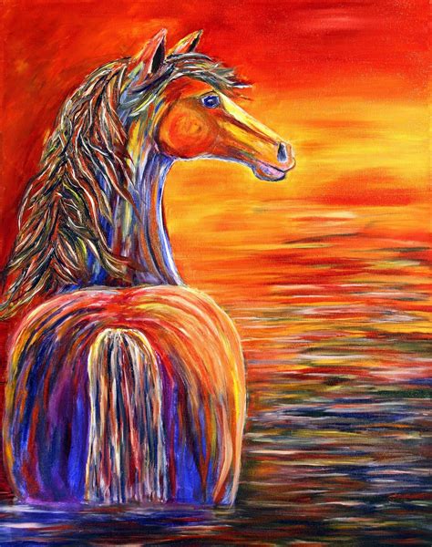 horse paintings | Abstract Horse Painting EQUINE Art By Colorado Contemporary Artist ... | Horse ...