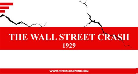 The Wall Street Crash of 1929 - Notes Learning