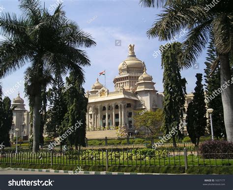 Vidhan Soudha Parlament Building In Bangalore Karnataka India Stock ...