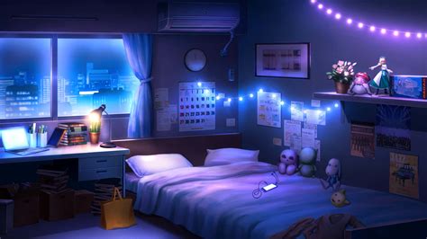 Download Anime Bedroom Background | Wallpapers.com