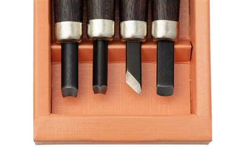 Yoshiharu H-4 Japanese wood carving knives, set of 4 | Advantageously ...