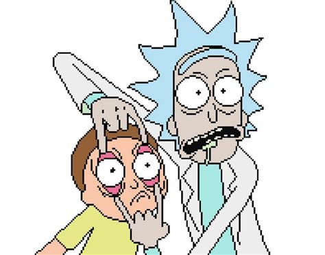 Rick And Morty Pixel Art. : r/PixelArt