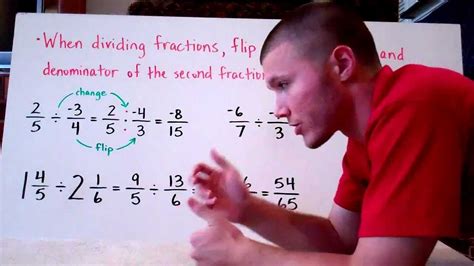 Division Of Negative Fractions