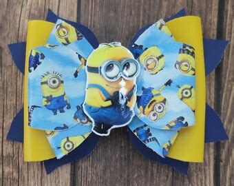 Minion Hair Bow - Etsy