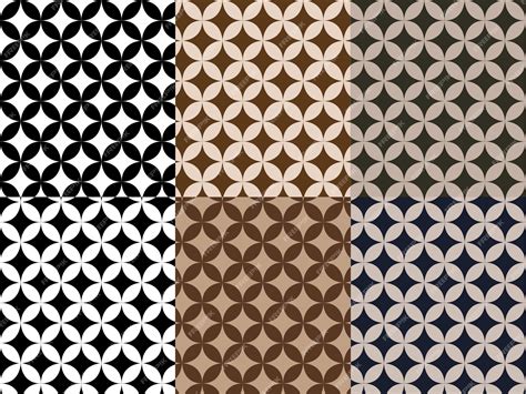 Premium Vector | Digital Batik Kawung Indonesia seamless pattern design textile, background