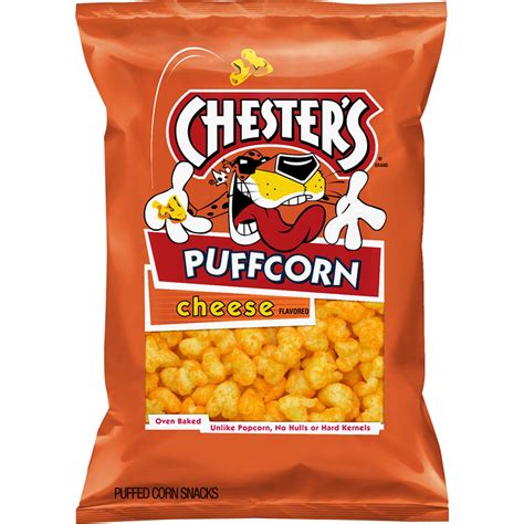 Chesters Puffcorn Cheese Flavored Popcorn, No Hulls, 4.25 oz - Walmart.com