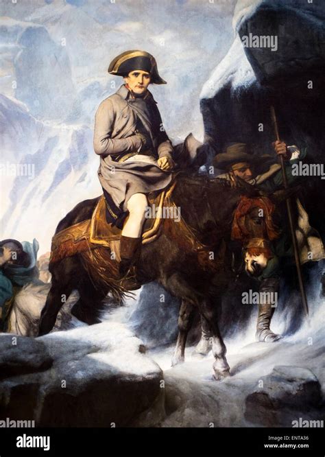 Napoleon crossing the alps hi-res stock photography and images - Alamy