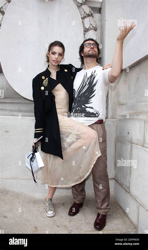 Sean Lennon and his girlfriend attending the Chanel's Spring-Summer 2010 ready-to-wear ...