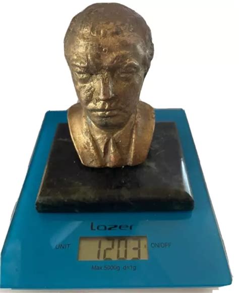 BUST ALBANIA DICTATOR leader Enver Hoxha communist made metal stone original $149.99 - PicClick