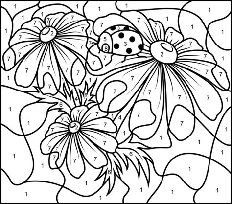 Adult Color By Numbers - Best Coloring Pages For Kids