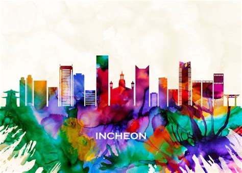 40+ Incheon Skyline Stock Illustrations, Royalty-Free Vector Graphics ...