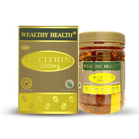 Lecithin Capsules 1200mg | Wealthy Health