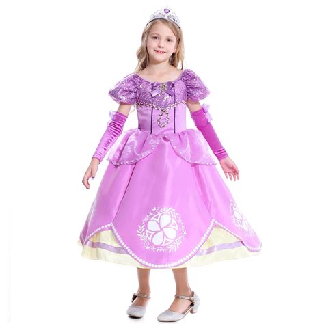 Princess Dresses Rapunzel Costume for Birthday Party Christmas Costume ...