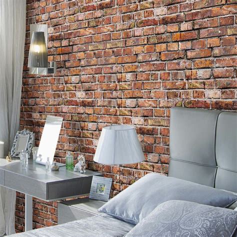 Delvale Brick Removable Peel and Stick Wallpaper Panel in 2020 | Brick texture, Brick wallpaper ...